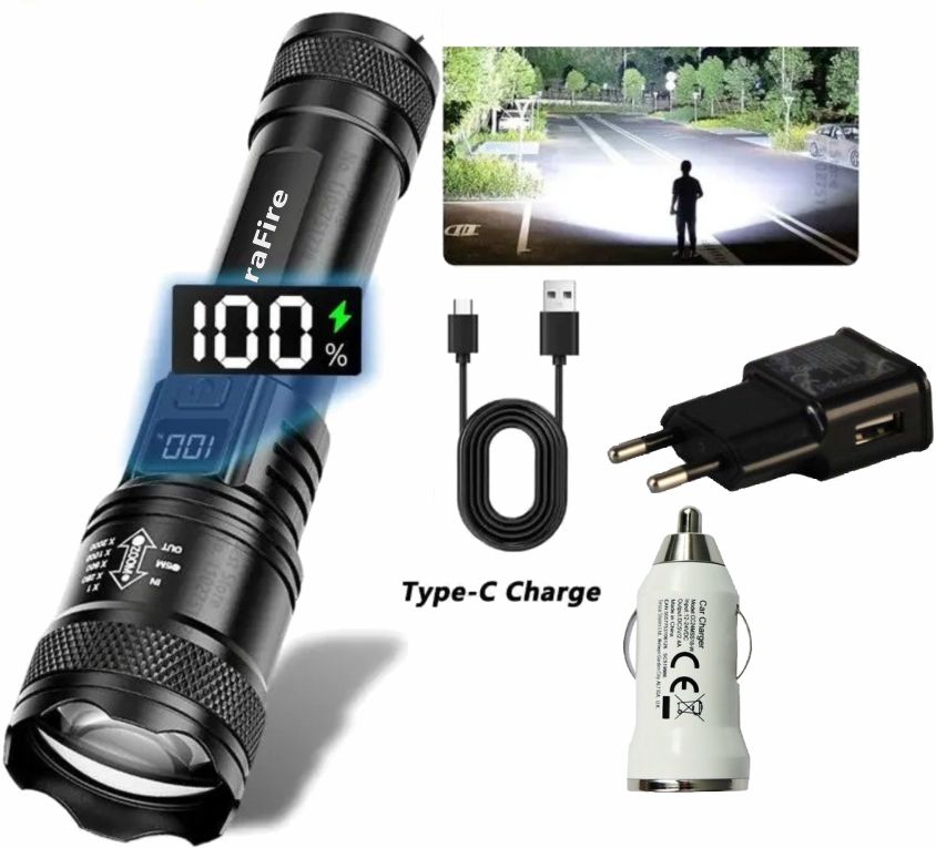 Linterna Zoom USB P50